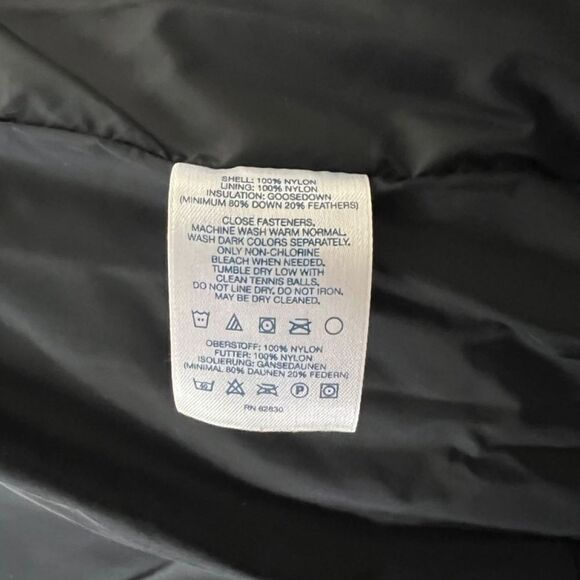 Lands’ End Women’s Down  Black Puffer Jacket size M ⭐️ - Picture 6 of 8